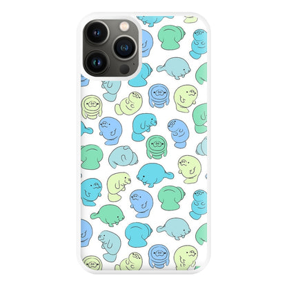 Manatee Party Phone Case for iPhone 13 Pro Max