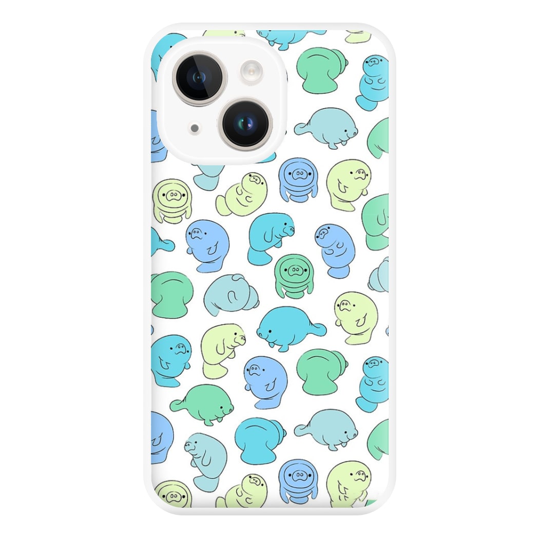 Manatee Party Phone Case for iPhone 14 Plus