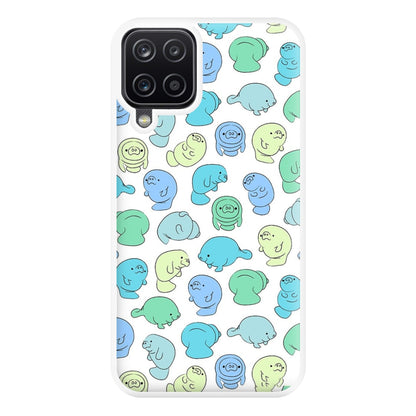 Manatee Party Phone Case for Galaxy A12