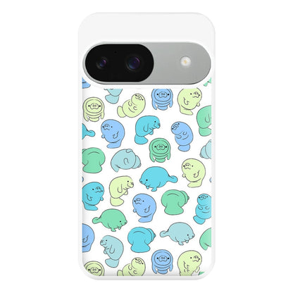 Manatee Party Phone Case for Google Pixel 9 / 9 Pro