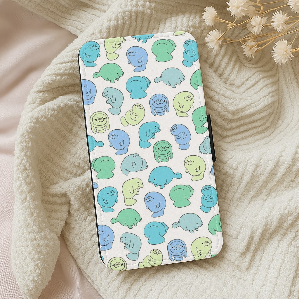 Manatee Party Wallet Phone Case