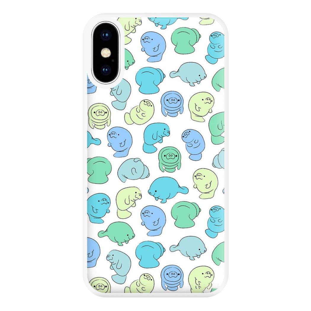 Manatee Party Phone Case for iPhone XS Max