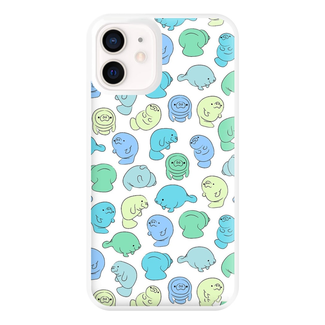 Manatee Party Phone Case for iPhone 12 Mini