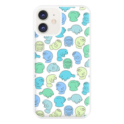 Manatee Party Phone Case for iPhone 12 / 12 Pro