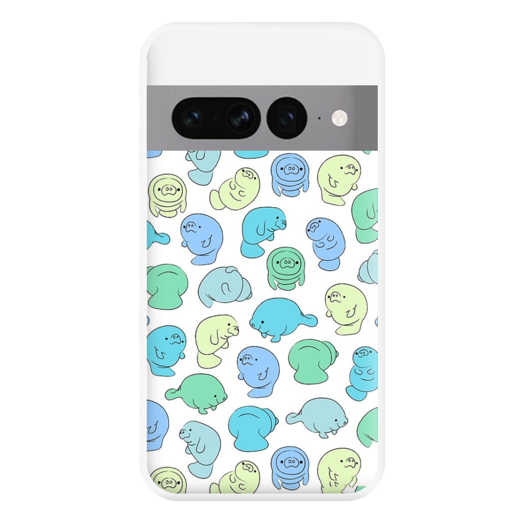 Manatee Party Phone Case for Google Pixel 7 Pro