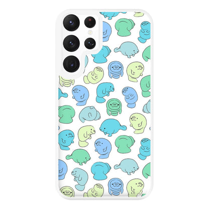 Manatee Party Phone Case for Galaxy S22 Ultra