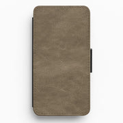 Tan Leather Flip / Wallet Phone Case 1