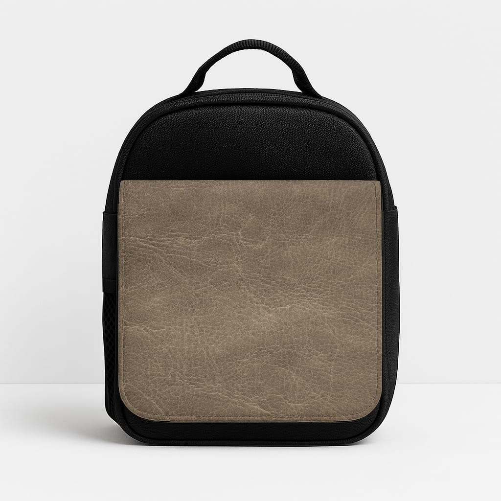 Tan Leather Lunchbox