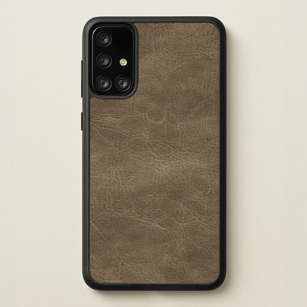 Tan Leather Phone Case - Galaxy A71 / Standard