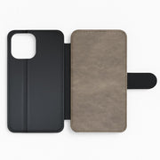 Tan Leather Flip / Wallet Phone Case 2
