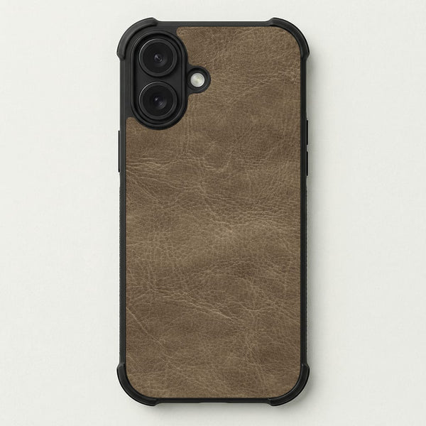 Tan Leather Phone Case — Bumper case