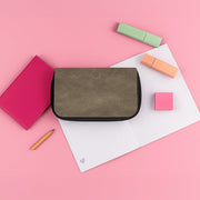 Tan Leather Pencil Case 3