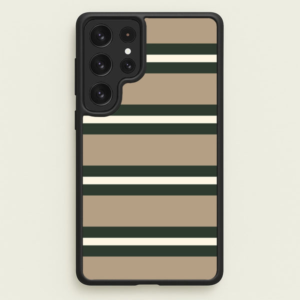 Khaki Stripes Phone Case - Galaxy S23 Ultra / Standard