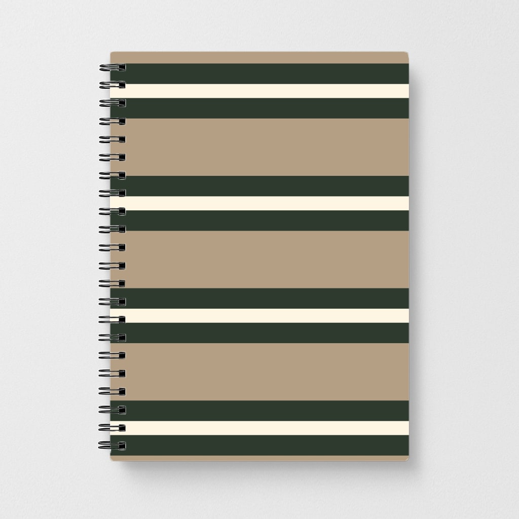 Khaki Stripes Notebook