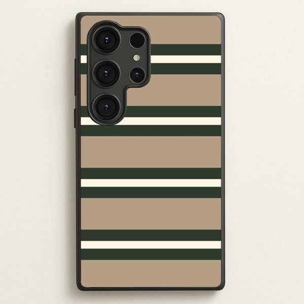 Khaki Stripes Phone Case - Galaxy S25 Ultra / Standard