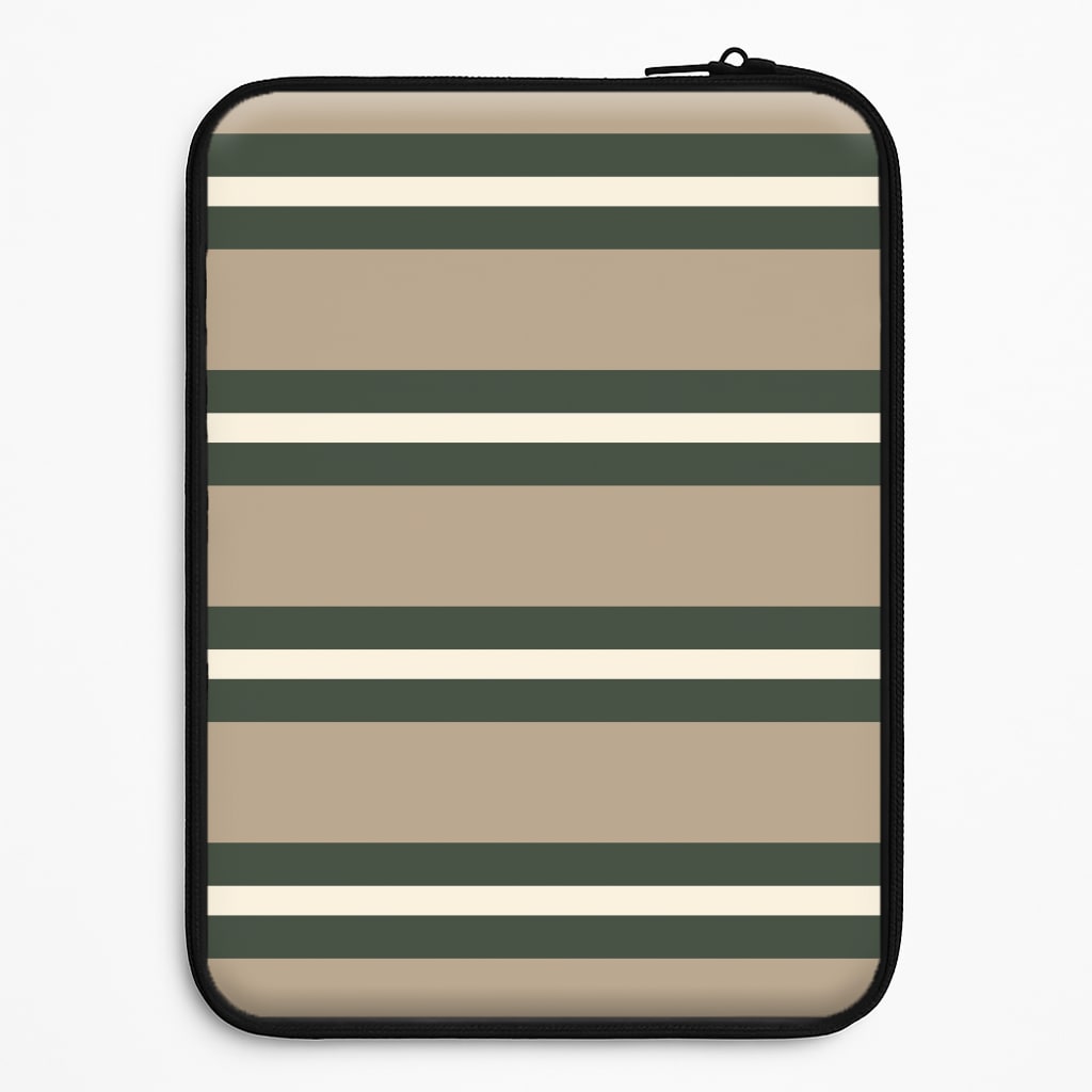 Khaki Stripes Laptop Sleeve