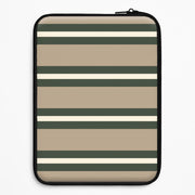 Khaki Stripes Laptop Sleeve 1