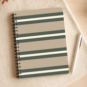 Khaki Stripes Notebook 3