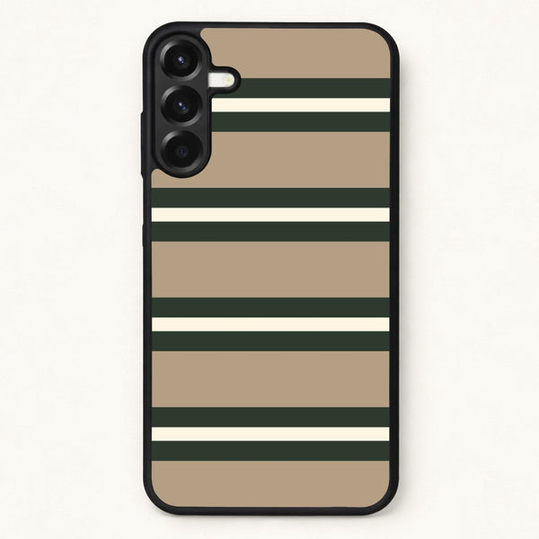 Khaki Stripes Phone Case - Galaxy A17 / Standard
