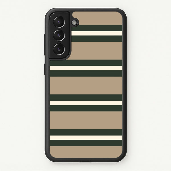Khaki Stripes Phone Case - Galaxy S22 Plus / Standard