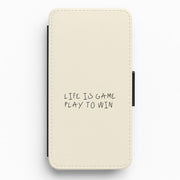 Life Is A Game Flip / Wallet Phone Case 1