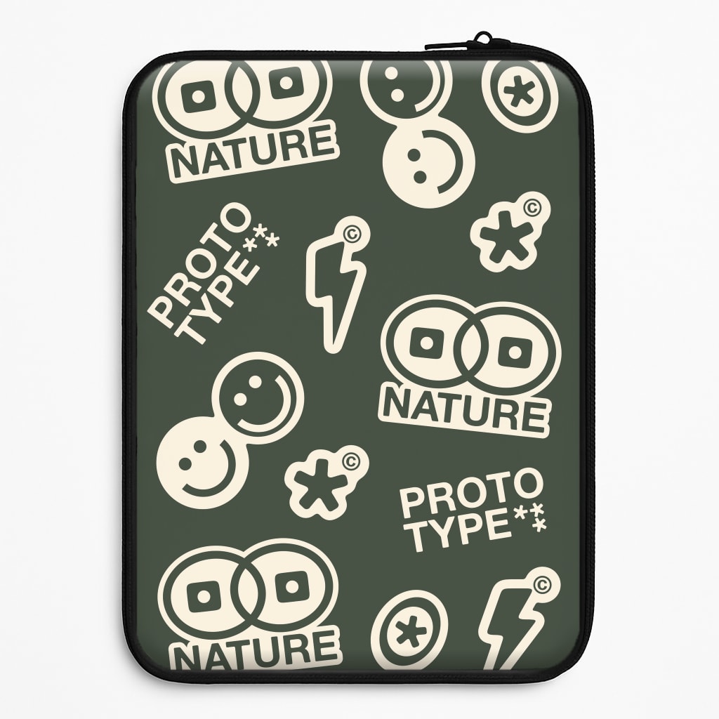 Base Camp Green Laptop Sleeve