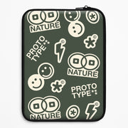 Base Camp Green Laptop Sleeve 1