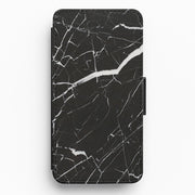 Black & White Marble Pattern Flip / Wallet Phone Case 1