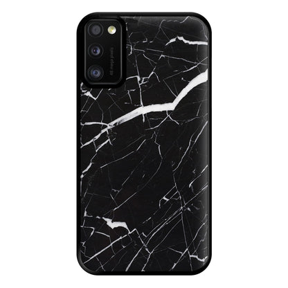 Black & White Marble Pattern Phone Case for Galaxy A41