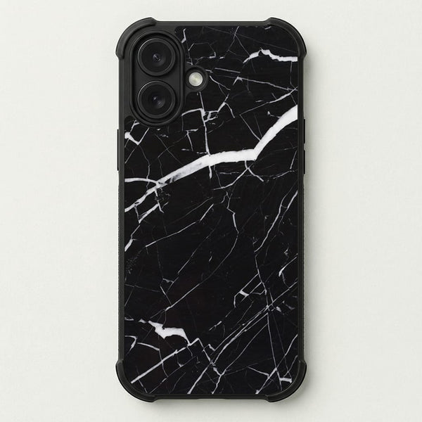 Black & White Marble Pattern Phone Case — Bumper case