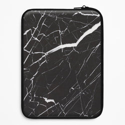 Black & White Marble Pattern Universal Laptop Sleeve