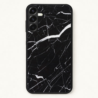 Black & White Marble Pattern Phone Case for Galaxy A57