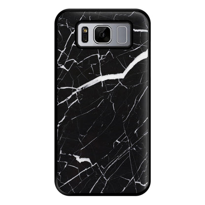 Black & White Marble Pattern Phone Case for Galaxy S8 Plus