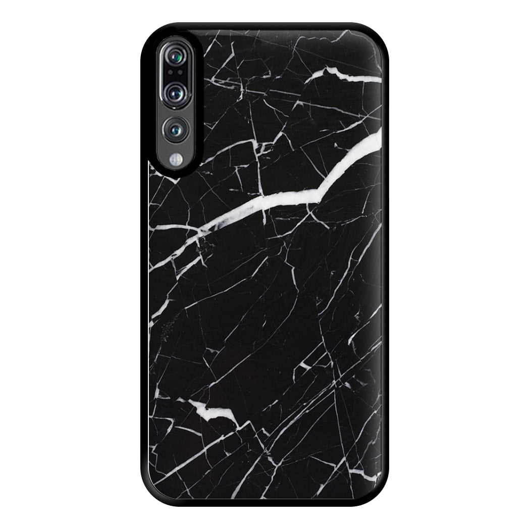 Black & White Marble Pattern Phone Case for Huawei P20 Pro