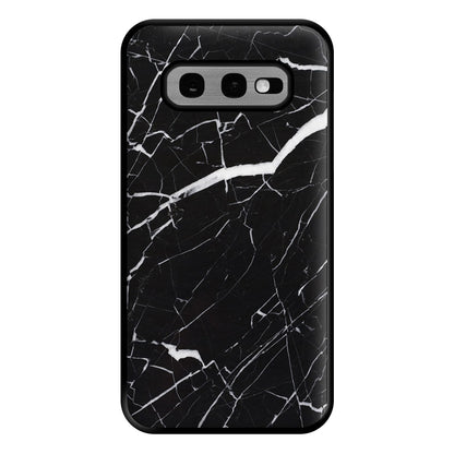 Black & White Marble Pattern Phone Case for Galaxy S10e