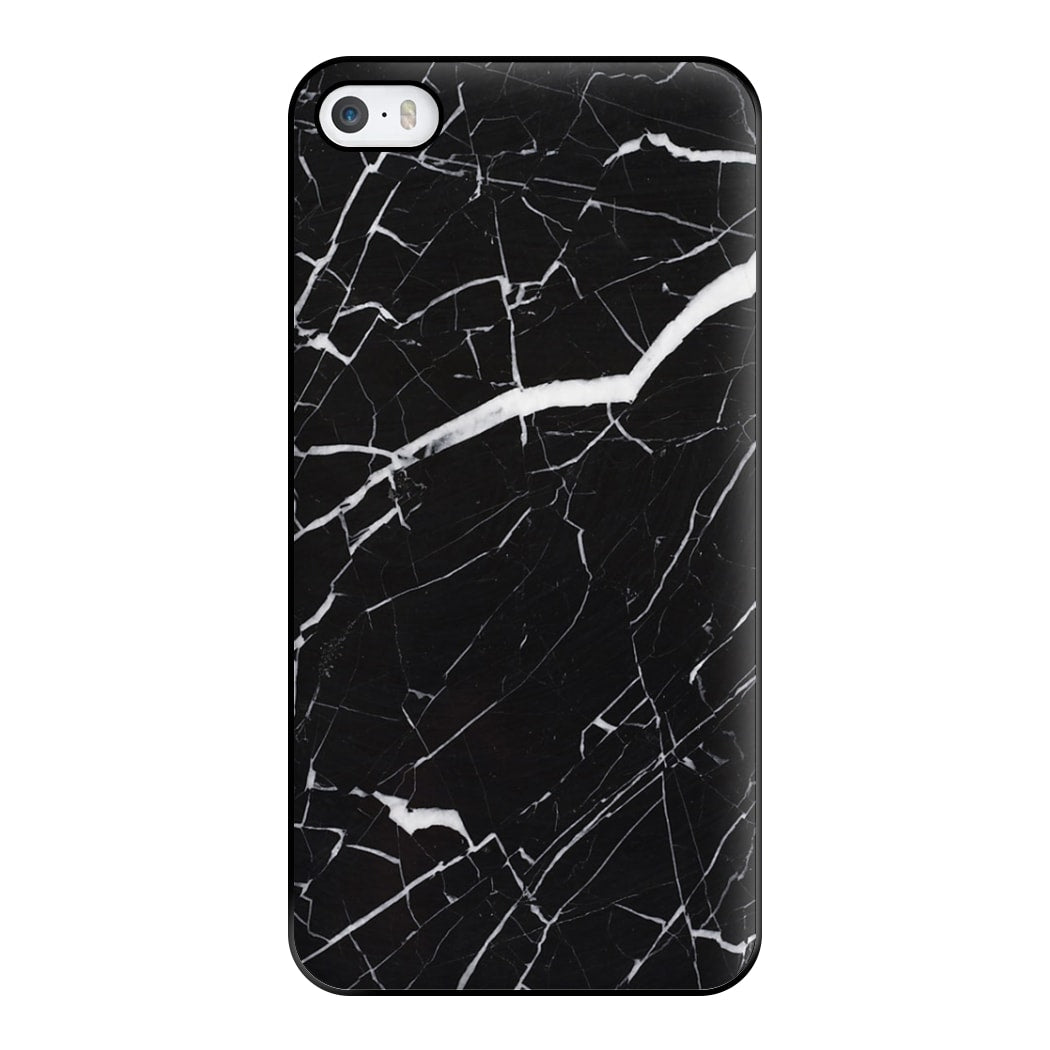 Black & White Marble Pattern Phone Case for iPhone 5 / 5s / SE 2016