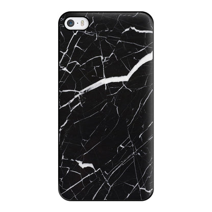 Black & White Marble Pattern Phone Case for iPhone 5 / 5s / SE 2016