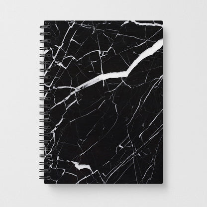Black & White Marble Pattern Notebook - Fun Cases