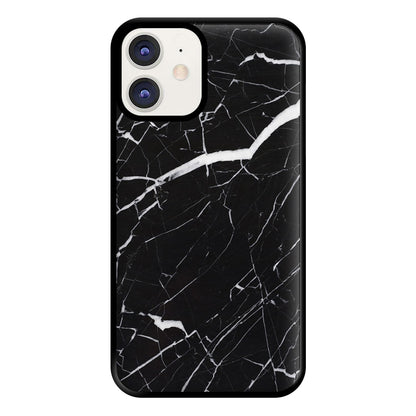 Black & White Marble Pattern Phone Case for iPhone 11