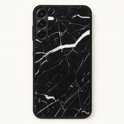 Black & White Marble Pattern Phone Case for Galaxy A17
