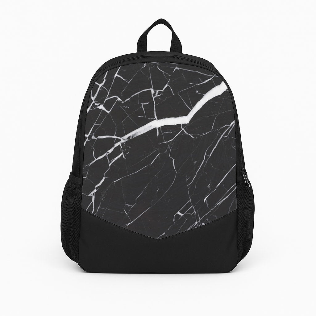 Black & White Marble Pattern Backpack