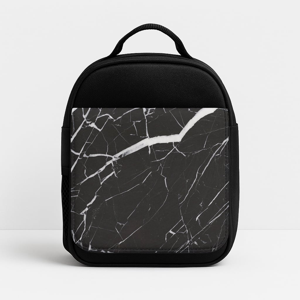 Black & White Marble Pattern Lunchbox