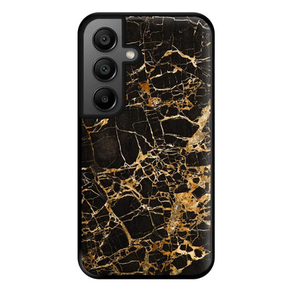 Black & Gold Marble Pattern Phone Case for Google Pixel 8