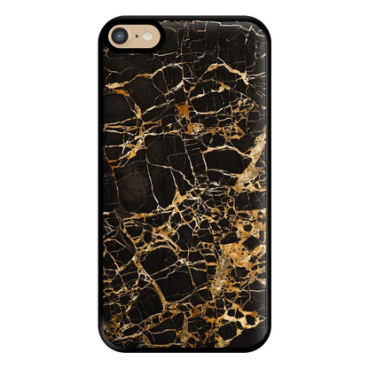 Black & Gold Marble Pattern Phone Case for iPhone 6 Plus / 7 Plus / 8 Plus