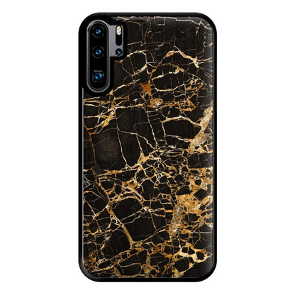 Black & Gold Marble Pattern Phone Case for Huawei P30 Pro