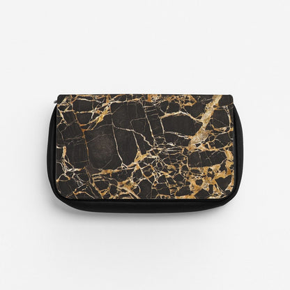 Black & Gold Marble Pattern Pencil Case