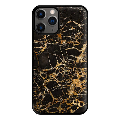 Black & Gold Marble Pattern Phone Case for iPhone 12 Pro Max