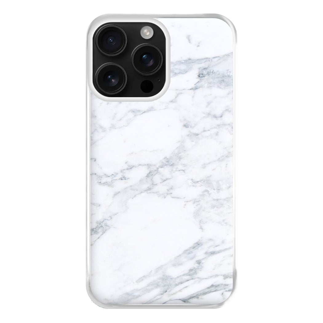 White Marble Pattern Phone Case