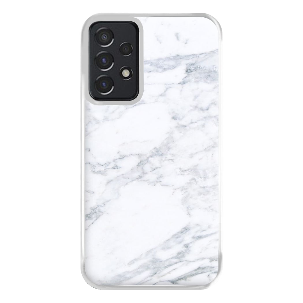 White Marble Pattern Phone Case for Galaxy A52 / A52s