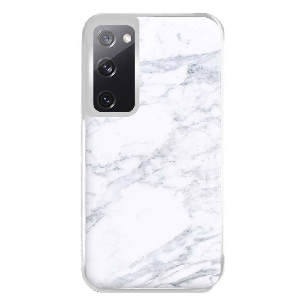 White Marble Pattern Phone Case for Galaxy S20FE